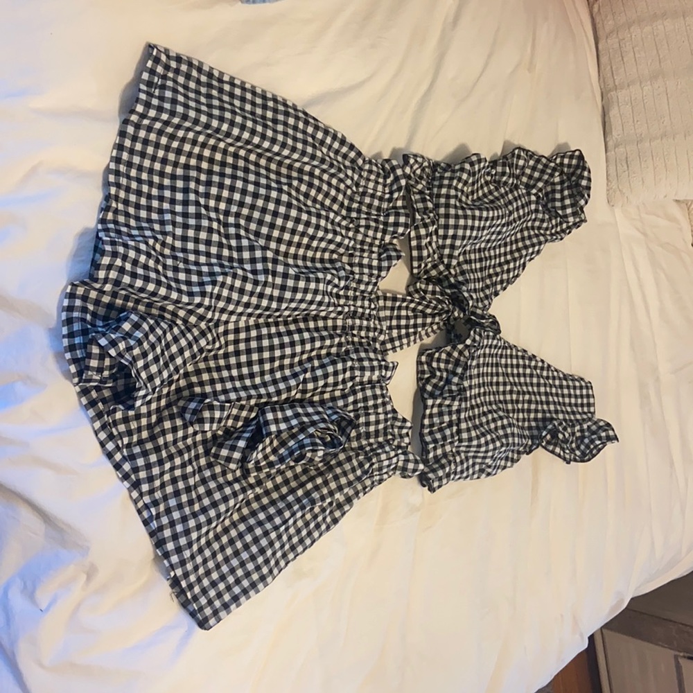 shein gingham set